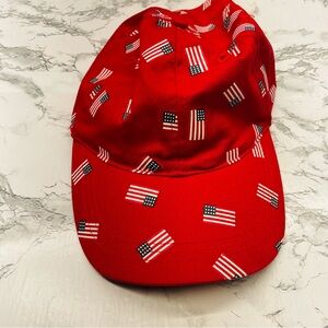Accessorize Vibrant Red Cap American Flag